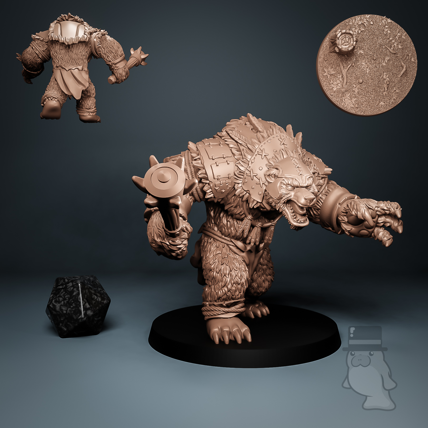 Werebear Warrior C - Corruption of the Glades - Imagine Minis :: Mini ...